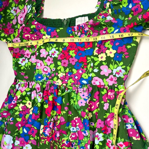 Sugarlips Green Floral Midi Dress - Picture 11 of 14